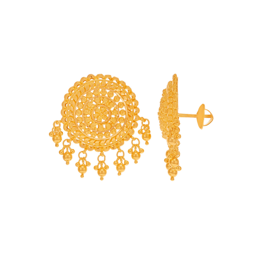 Charming Earrings in 22K Gold