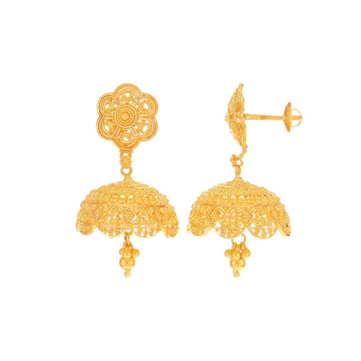 Ravishing Jhumkha in 22K Gold