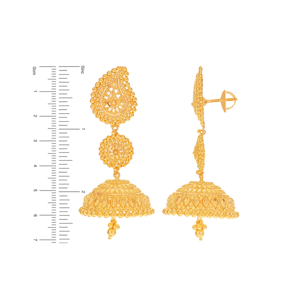 Enchanting Jhumkha in 22K Gold