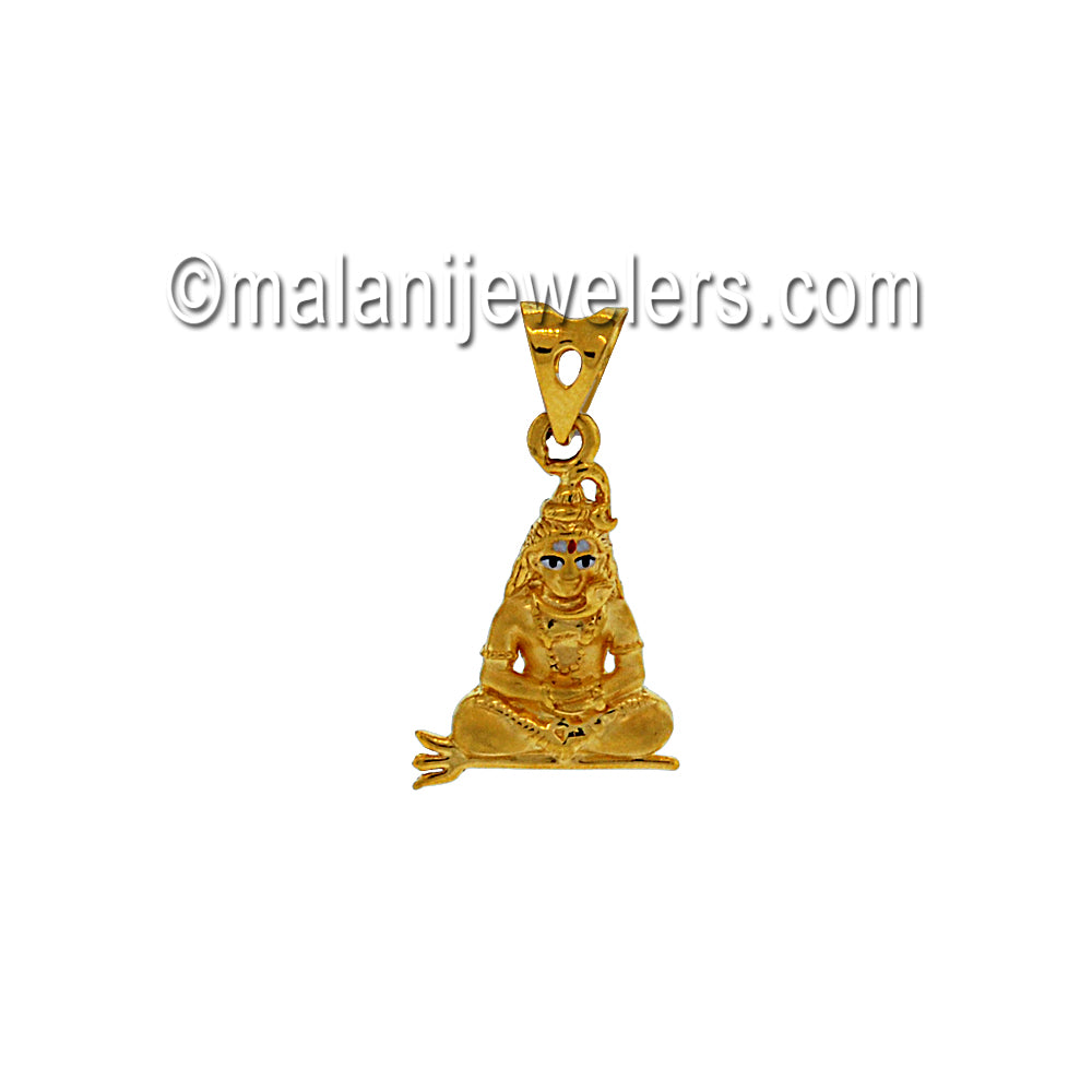 22 Karat Gold Shivji Pendant