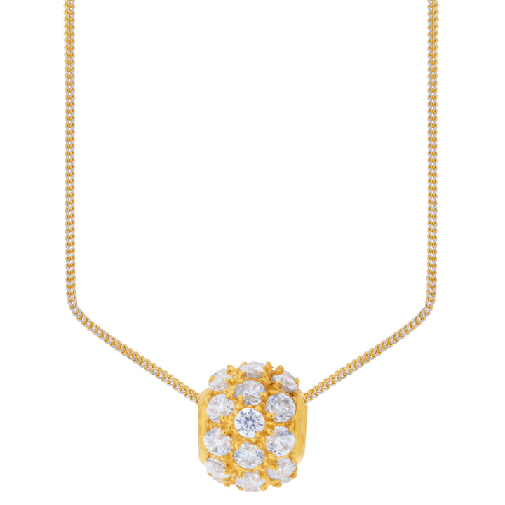 Stunning Pendant with CZ in 22K Gold