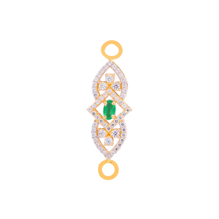 Reversible Broach With Gemstones in 22K Gold