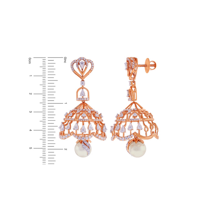 9.47CTW VVS/FG Diamond Choker Set in 18K Rose Gold