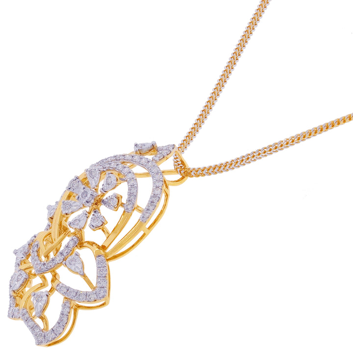 1.31Ct VVS/FG Diamond Pendant Set in 18K Gold