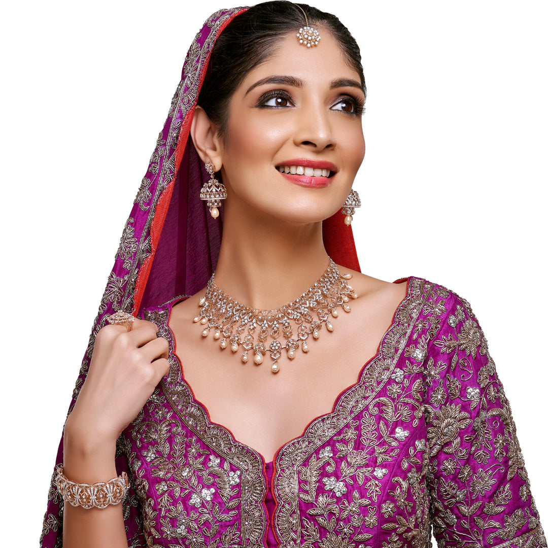 3.48CTW VVS/FG Diamond Bangle - Bracelet in 18K Gold