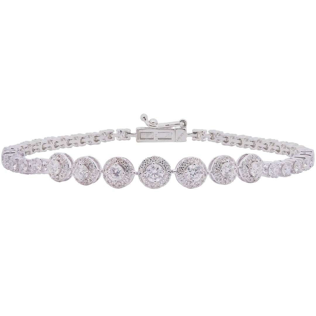 3.13Ct VVS/FG Diamond Bracelet in 18K White Gold