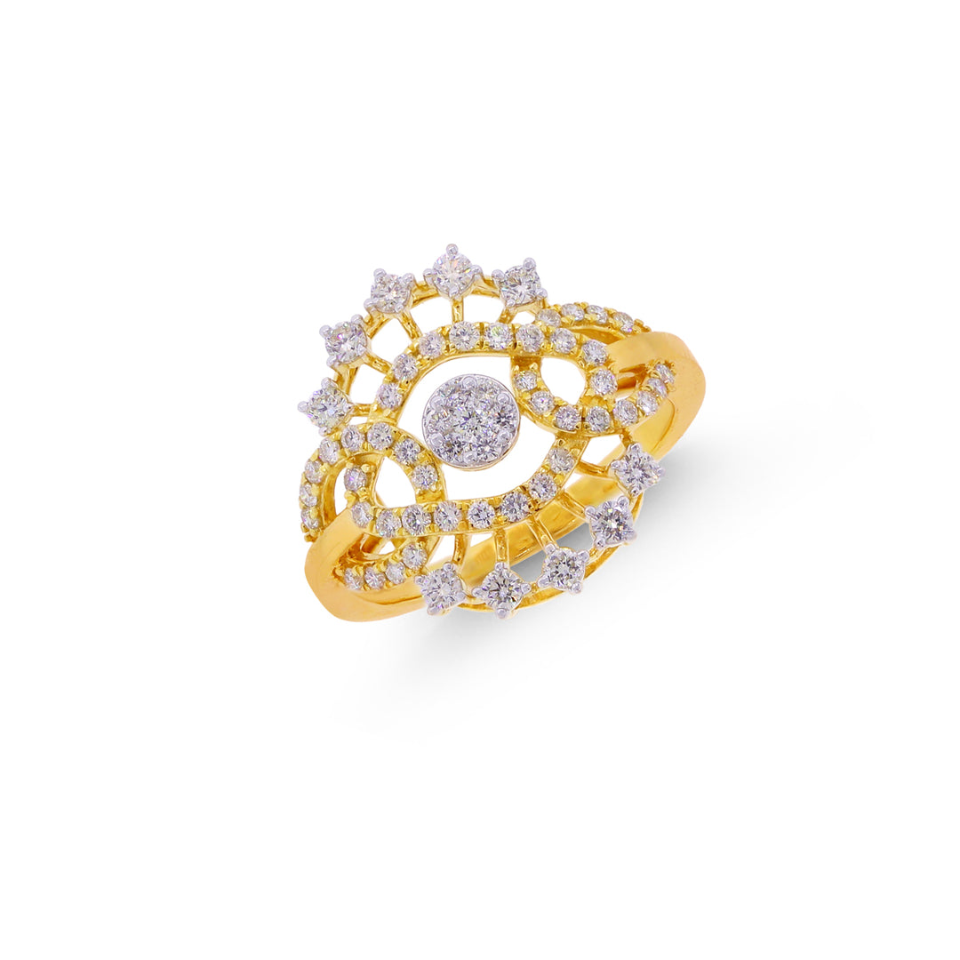 0.67CTW VVS/FG Diamond Ring in 18K Gold