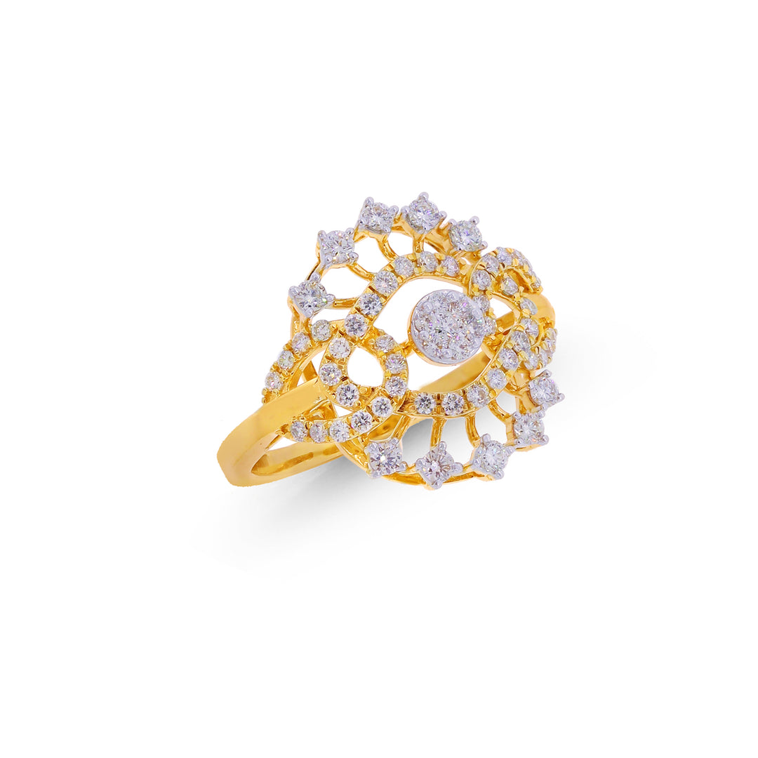 0.67CTW VVS/FG Diamond Ring in 18K Gold