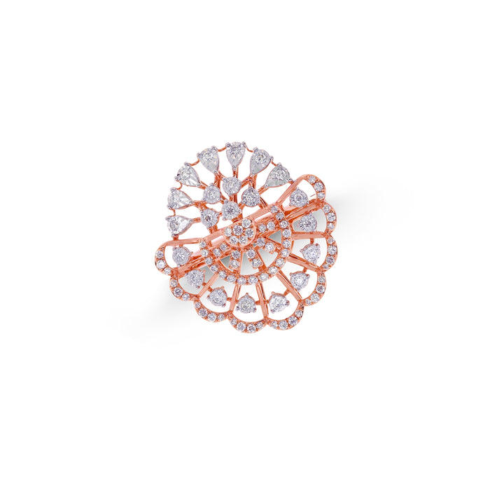 0.59CTW VVS/FG Diamond Ring in 18K Gold