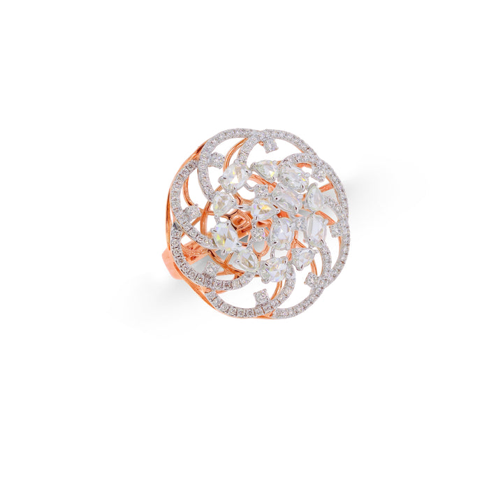 2.06Ct VVS/FG Diamond Ring in 18K Rose Gold