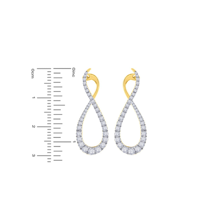 0.77Ct VVS/FG Diamond Clipon Earrings in 18K Gold