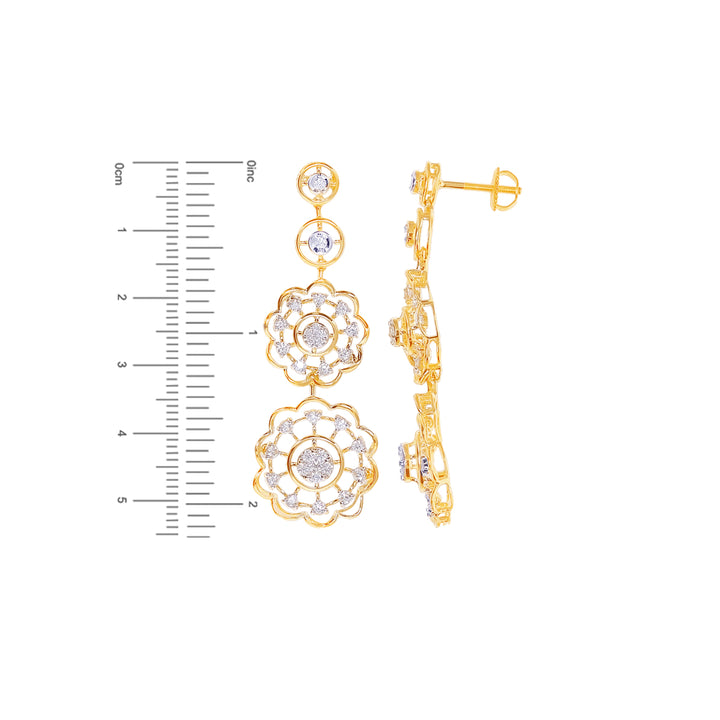 4.85Ct VVS/FG Diamond Necklace Set in 18K Gold