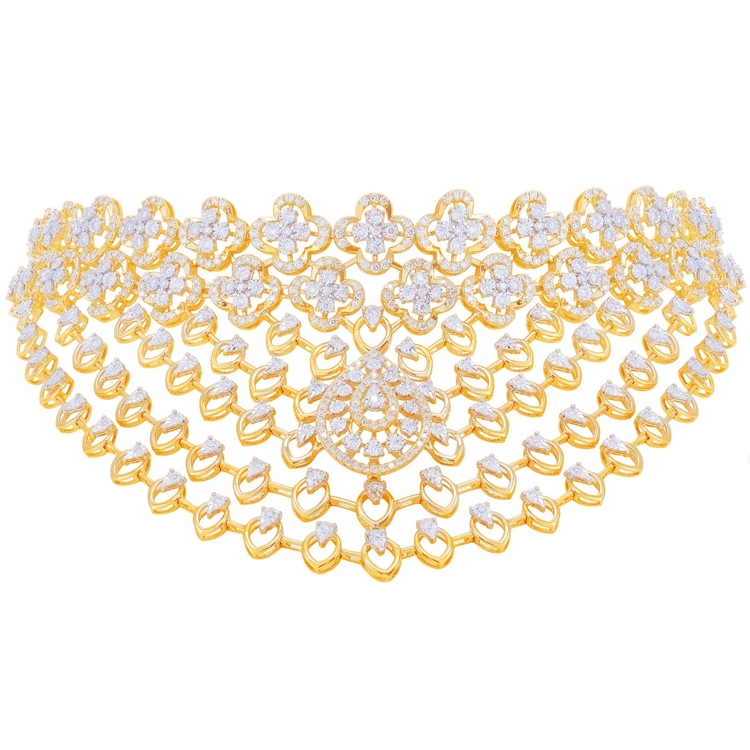4.18Ct VVS/FG Diamond Choker in 18K Gold