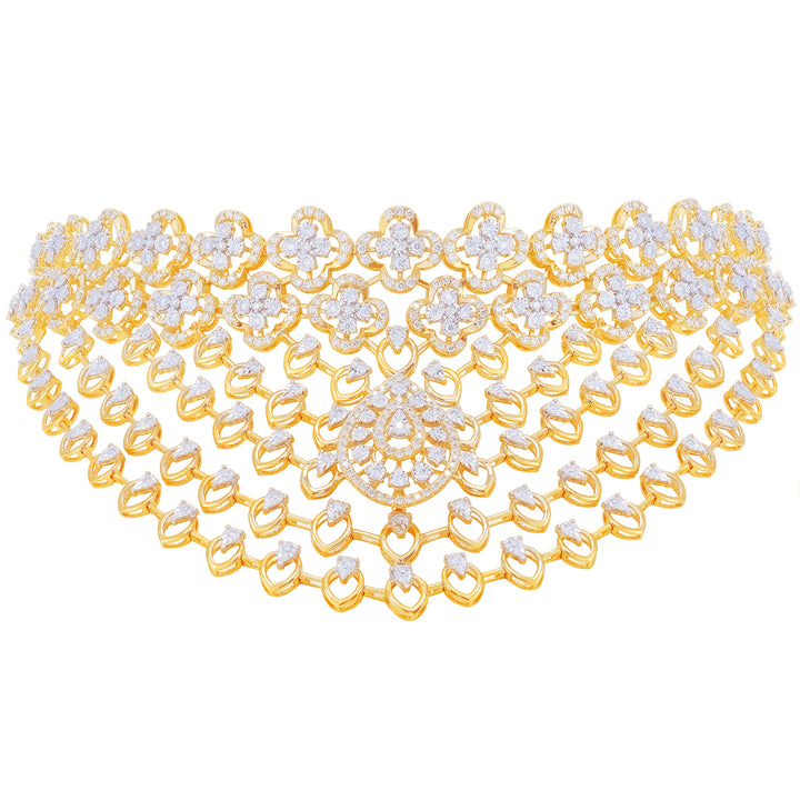 4.18Ct VVS/FG Diamond Choker in 18K Gold