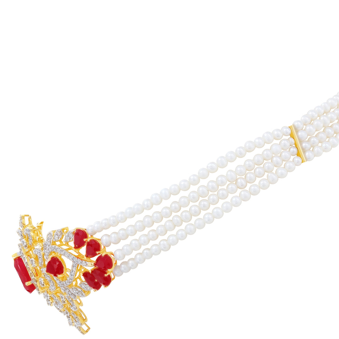 3.49Ct VS-SI/HI Diamond Choker Set With Gemstones in 18K Gold