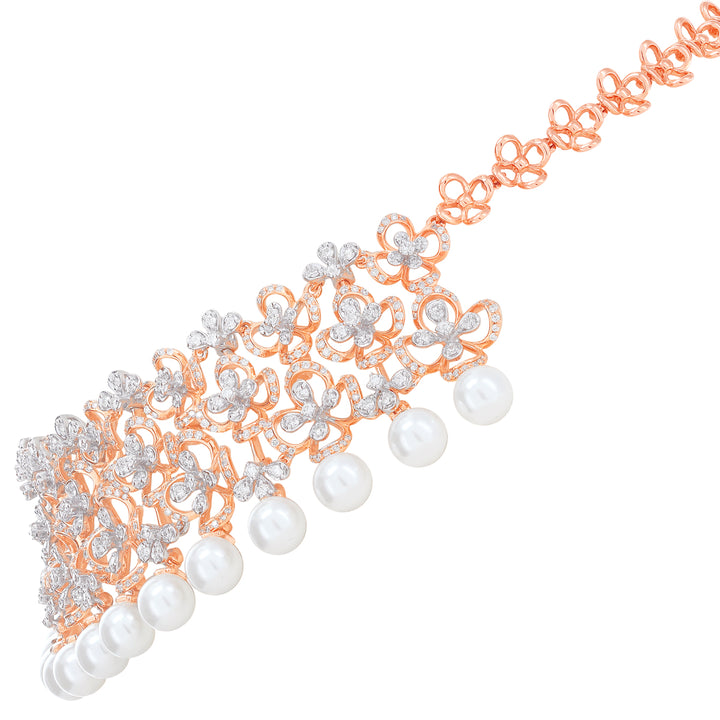 6.38Ct VVS/FG Diamond Choker Set in 18K Rose Gold