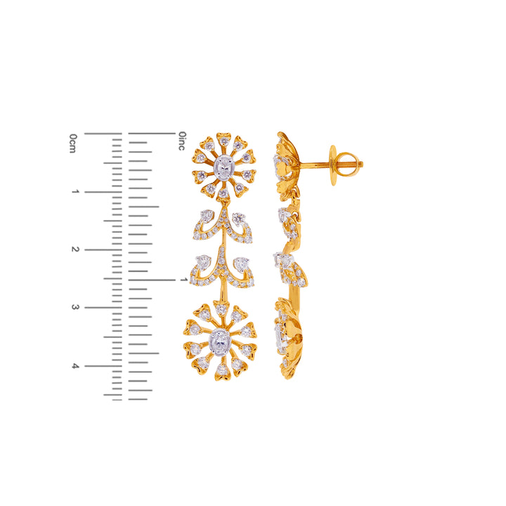 11.23Ct VVS/FG Diamond Necklace Set in 18K Gold