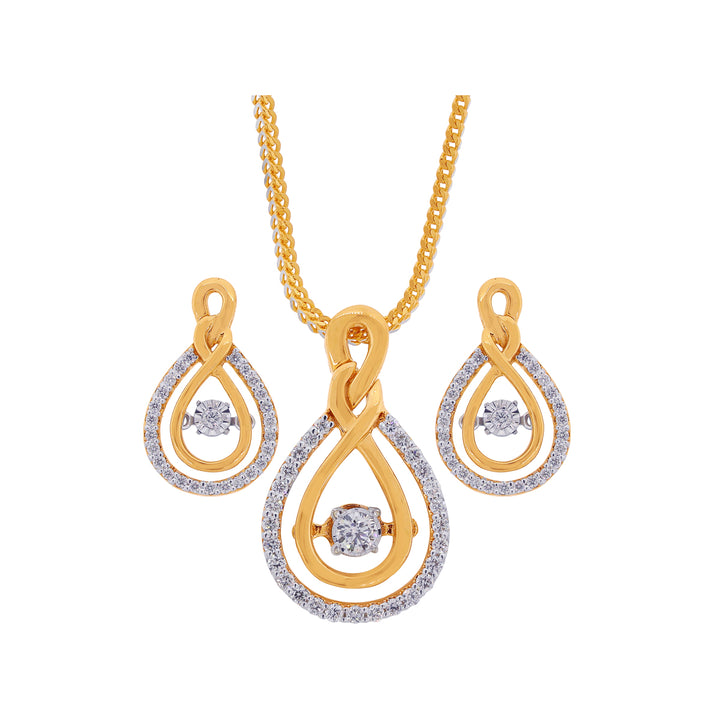 0.47Ct VVS/FG Diamond Pendant Set in 18K Gold
