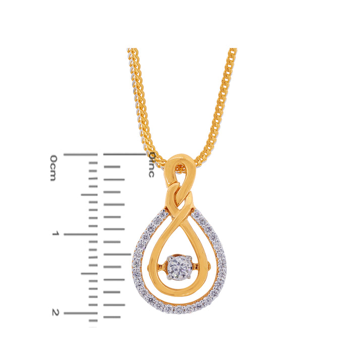 0.47Ct VVS/FG Diamond Pendant Set in 18K Gold