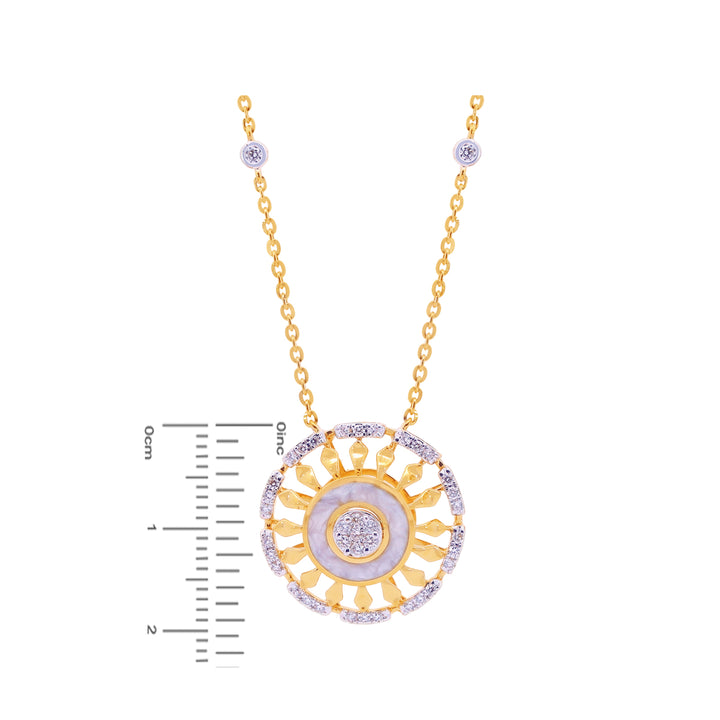 0.74Ct VVS/FG Diamond Pendant Set in 18K Gold