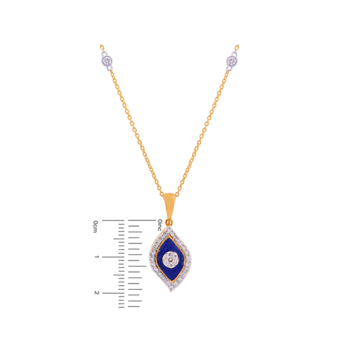 0.69Ct VVS/FG Diamond Pendant Set in 18K Gold