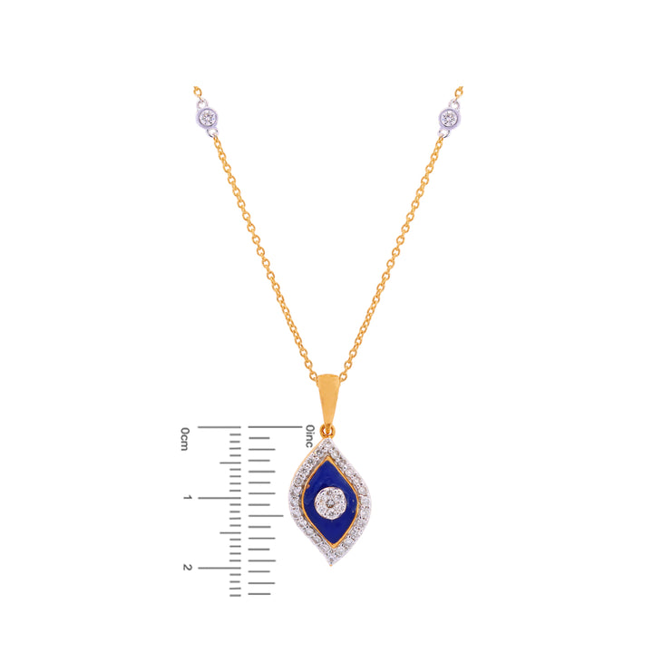 0.69Ct VVS/FG Diamond Pendant Set in 18K Gold