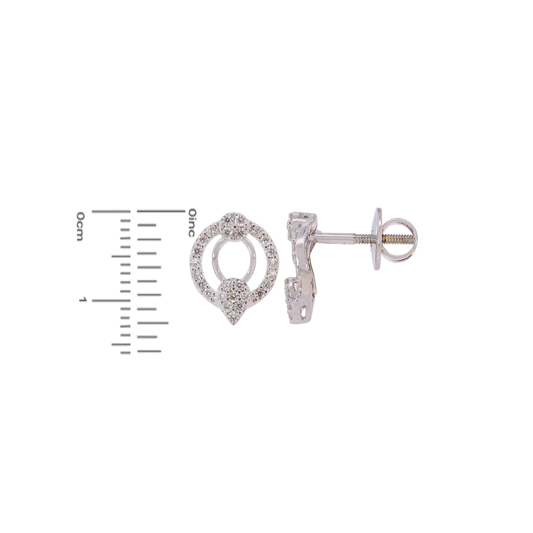 0.89Ct VVS/FG Diamond Pendant Set in 18K White Gold