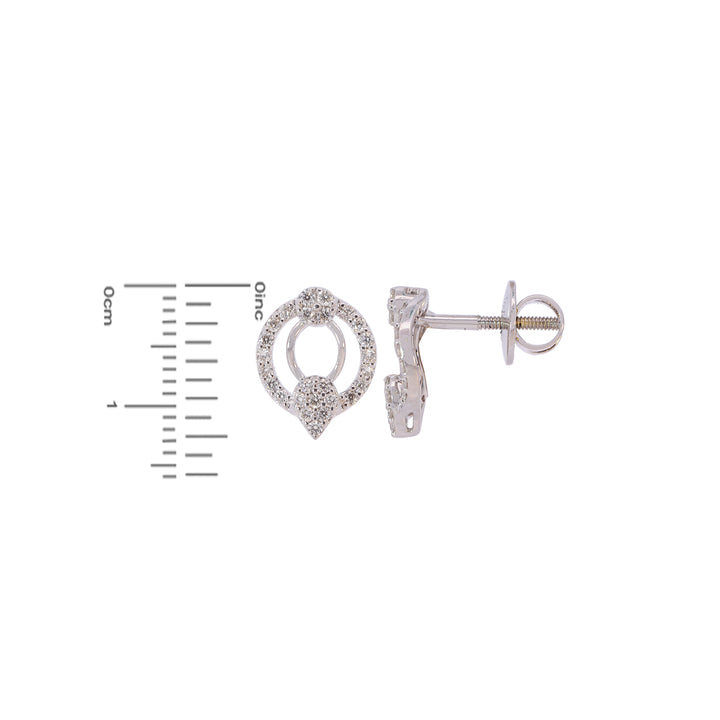 0.89Ct VVS/FG Diamond Pendant Set in 18K White Gold