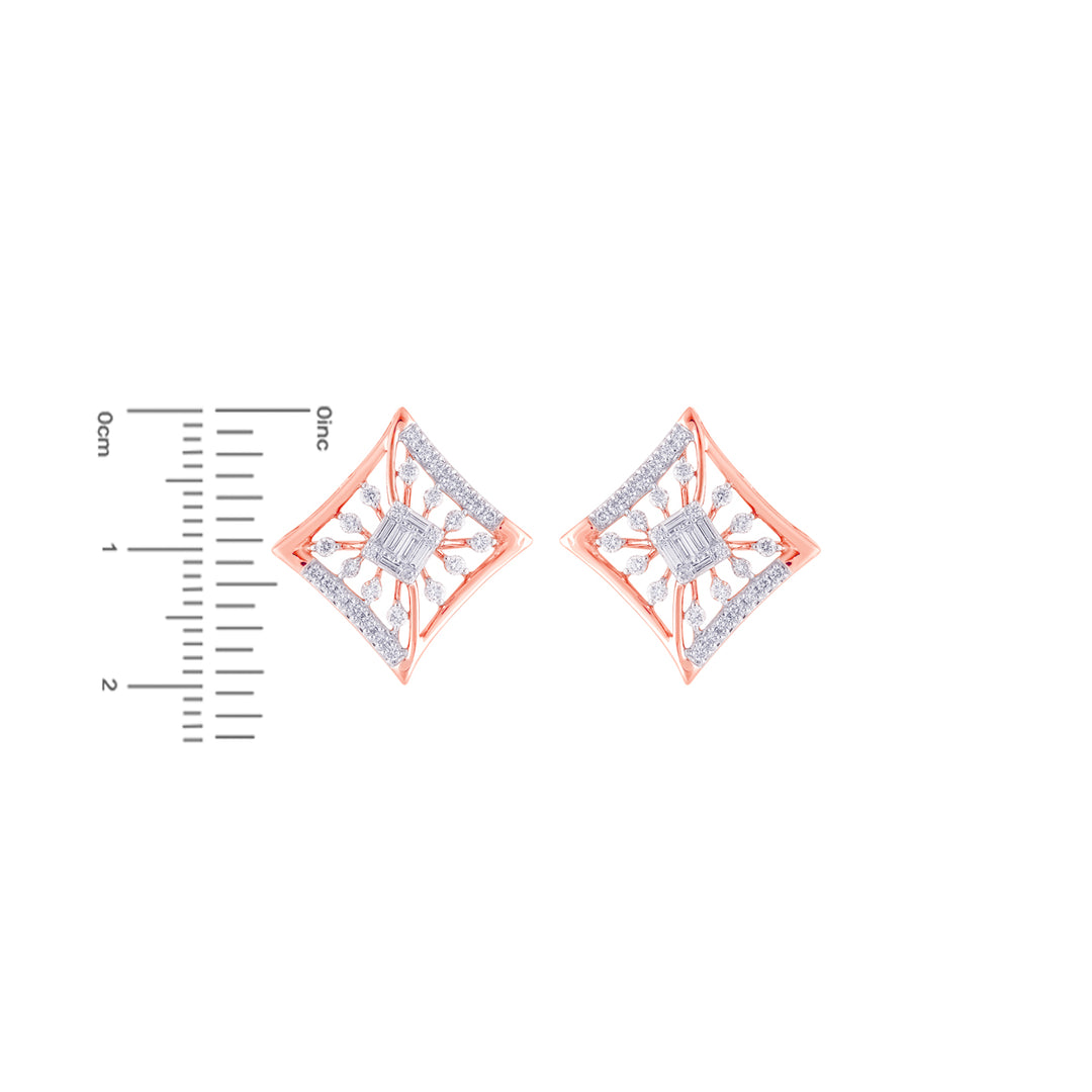 0.92Ct VVS/FG Diamond Pendant Set in 18K Rose Gold