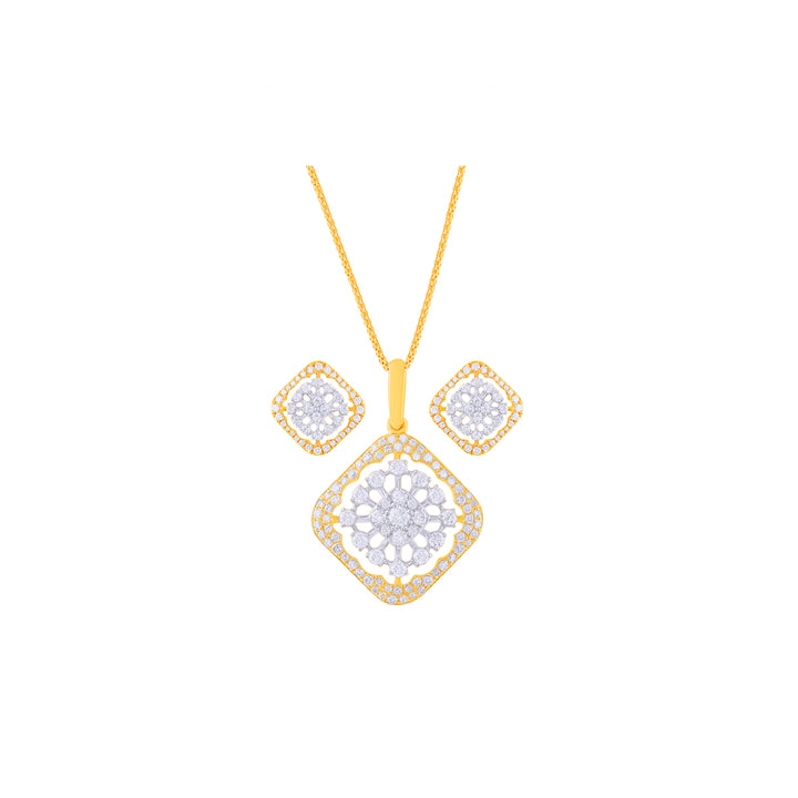 0.92Ct VVS/FG Diamond Pendant Set in 18K Gold