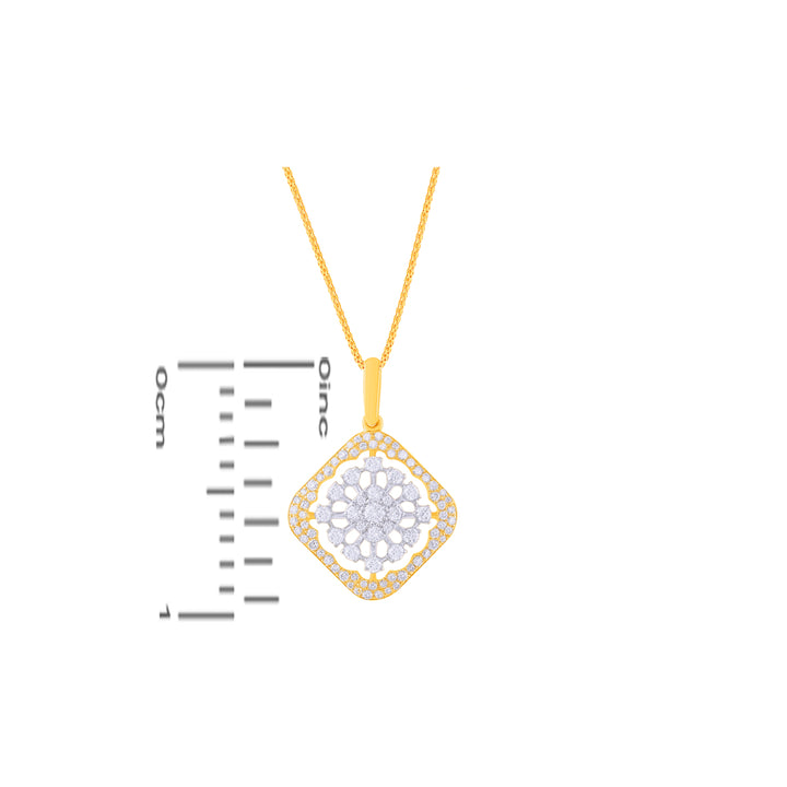 0.92Ct VVS/FG Diamond Pendant Set in 18K Gold