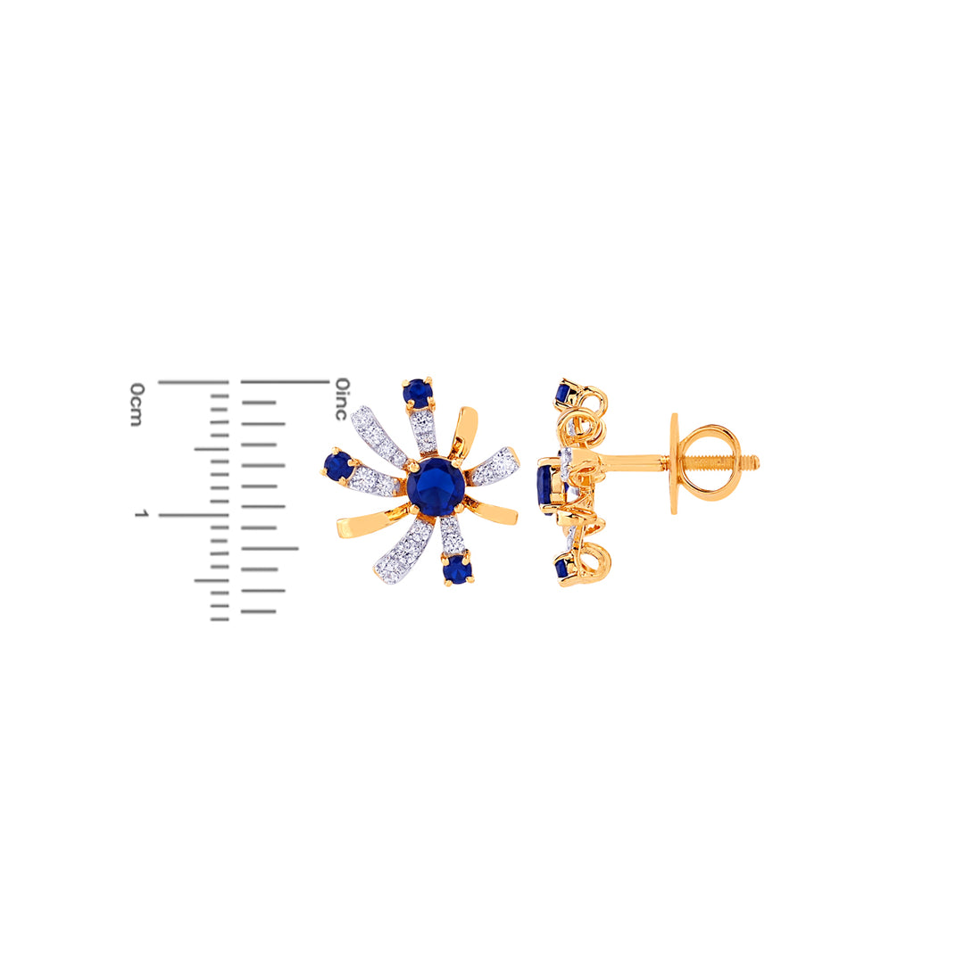 0.77Ct VVS/FG Diamond Pendant Set With Gemstones in 18K Gold