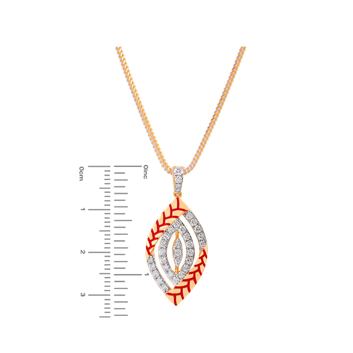 0.75Ct VVS/FG Diamond Pendant Set With Gemstones in 18K Gold