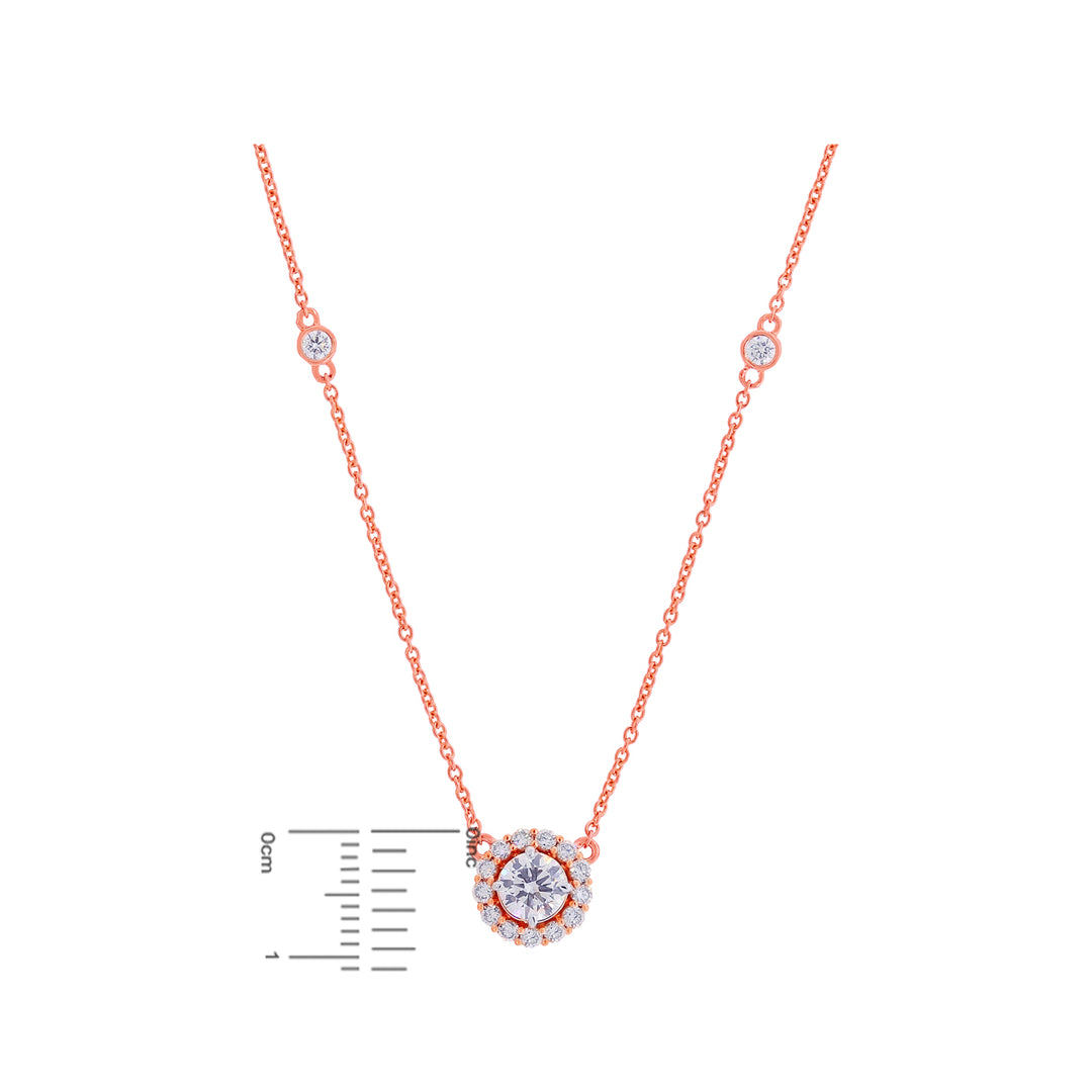 2.39CTW VS2/G GIA Certified Diamond Pendant Set in 18K Rose Gold