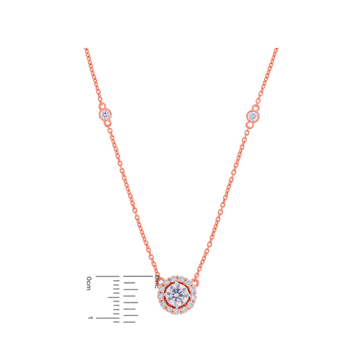 2.39CTW VS2/G GIA Certified Diamond Pendant Set in 18K Rose Gold