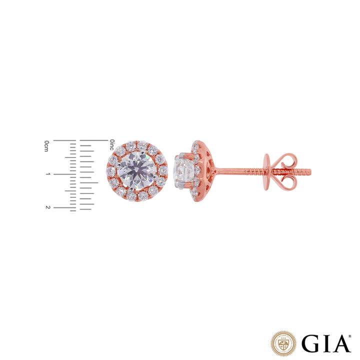 2.32CTW VS2/G GIA Certified Diamond Pendant Set in 18K Rose Gold