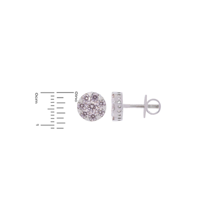 2.11 Ct VVS/FG Diamond Pendant Set in 18K White Gold