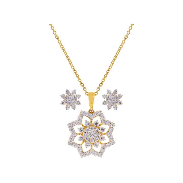 1.58Ct VVS/FG Diamond Pendant Set in 18K Gold