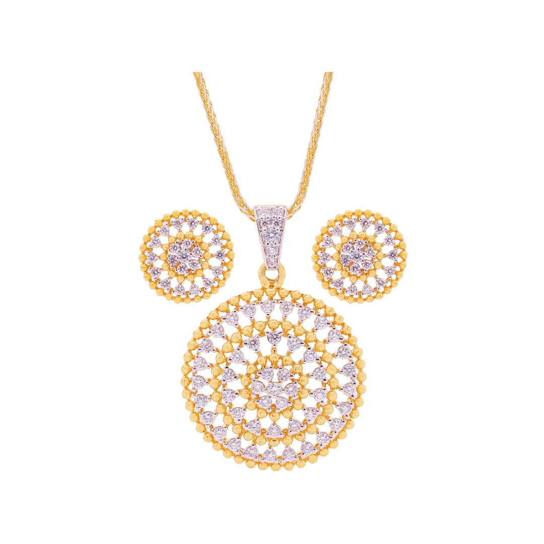1.79Ct VVS/FG Diamond Pendant Set in 18K Gold