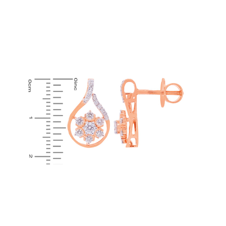 1.20Ct VVS/FG Diamond Pendant Set in 18K Rose Gold