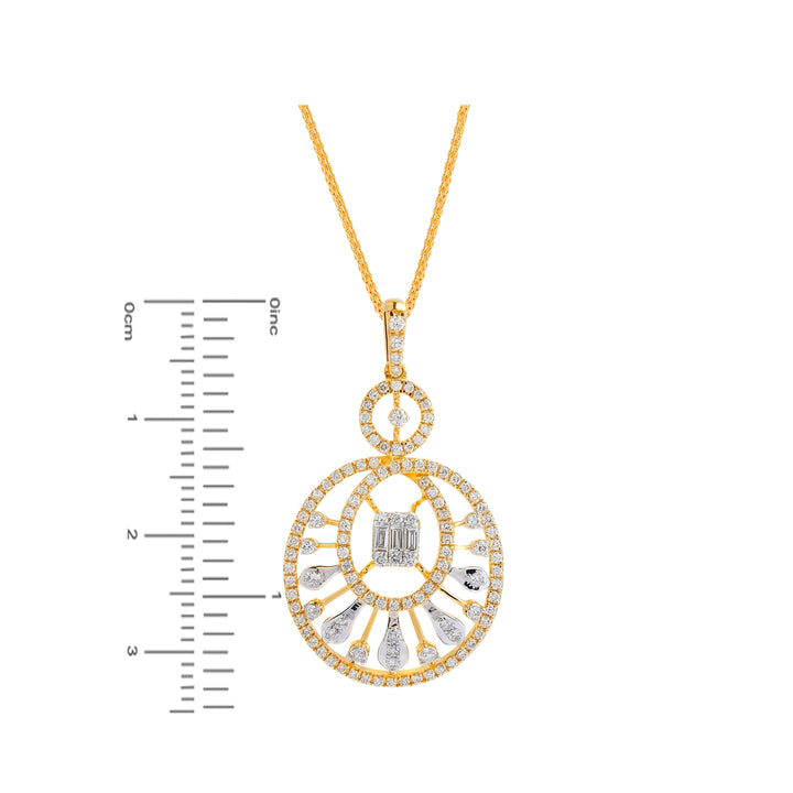 1.32Ct VVS/FG Diamond Pendant Set in 18K Gold