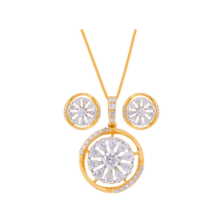 1.55Ct VVS/FG Diamond Pendant Set in 18K Gold