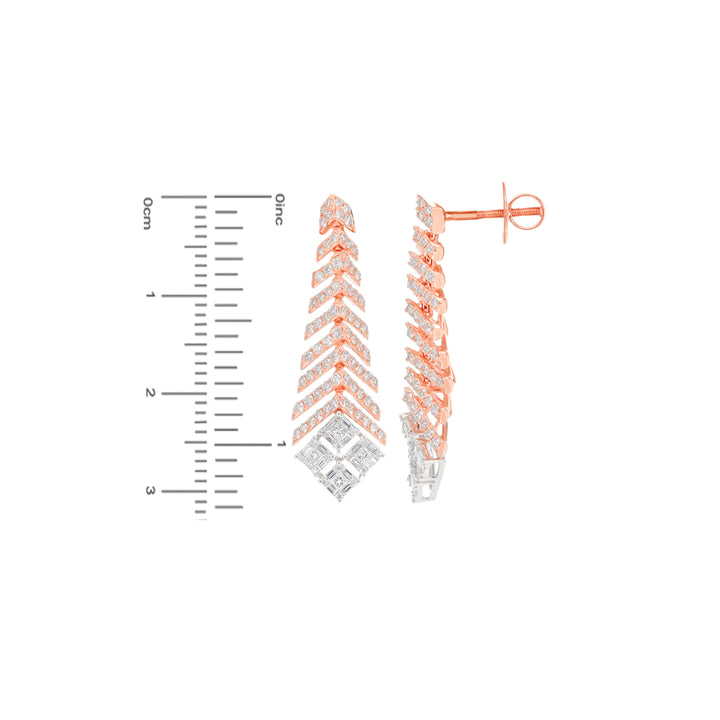 2.89Ct VVS/FG Diamond Pendant Set in 18K Rose Gold