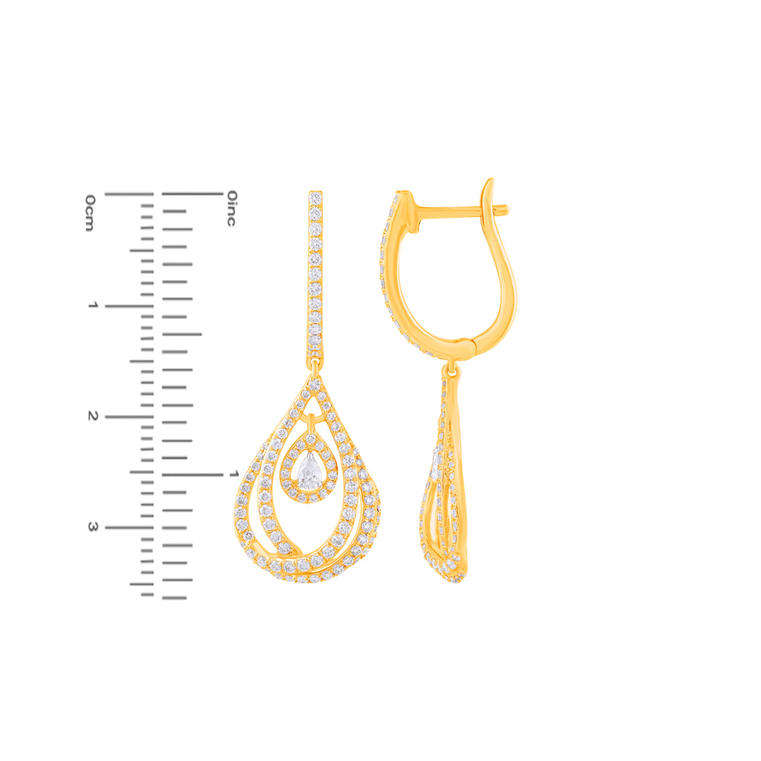 1.86Ct VVS/FG Diamond Pendant Set in 18K Gold