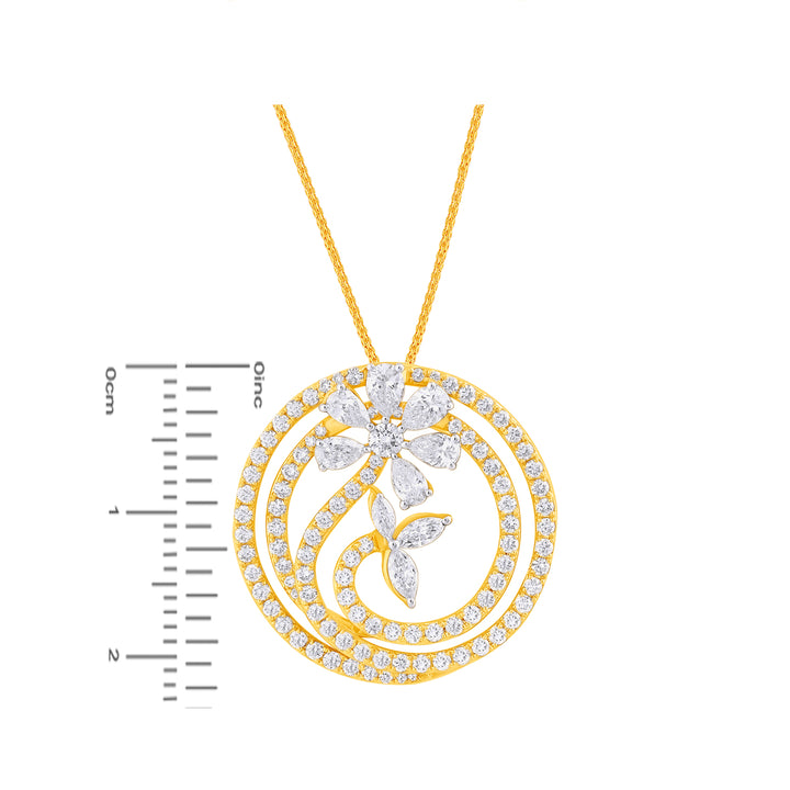 2.26Ct VVS/FG Diamond Pendant Set in 18K Gold