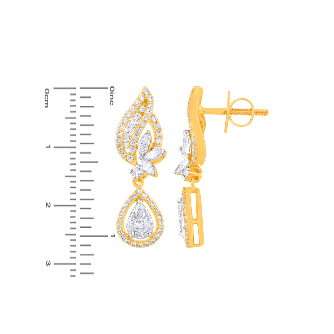 1.84Ct VVS/FG Diamond Pendant Set in 18K Gold