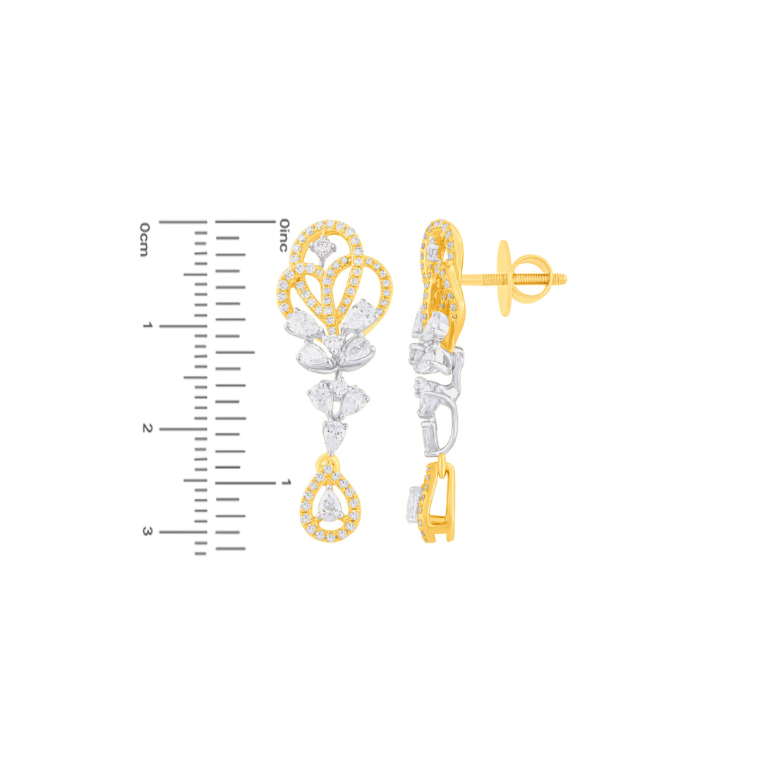 2.10Ct VVS/FG Diamond Pendant Set in 18K Gold