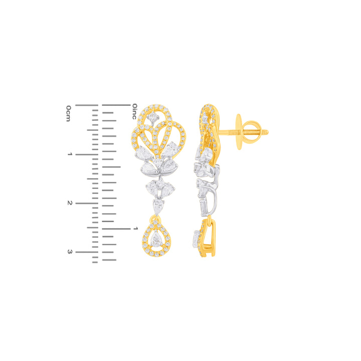 2.10Ct VVS/FG Diamond Pendant Set in 18K Gold