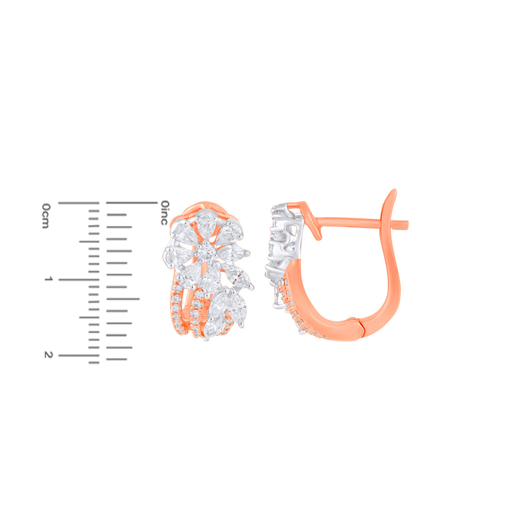 2.05Ct VVS/FG Diamond Pendant Set in 18K Rose Gold