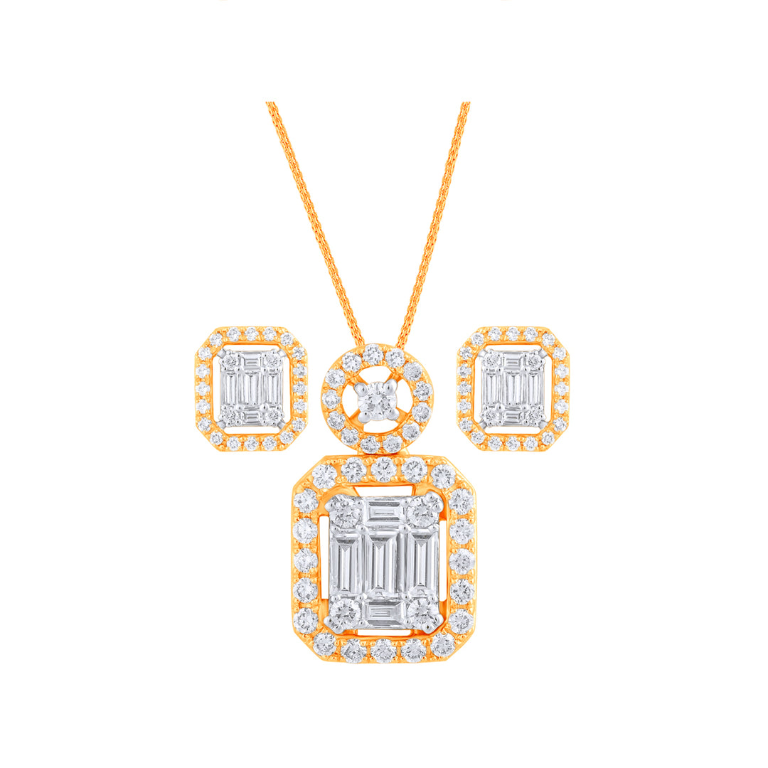 1.02Ct VVS/FG Diamond Pendant Set in 18K Gold
